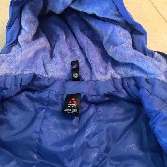Gerry insulated Blue jacket size 10/12 w/hoodie  - Picture 8 of 9